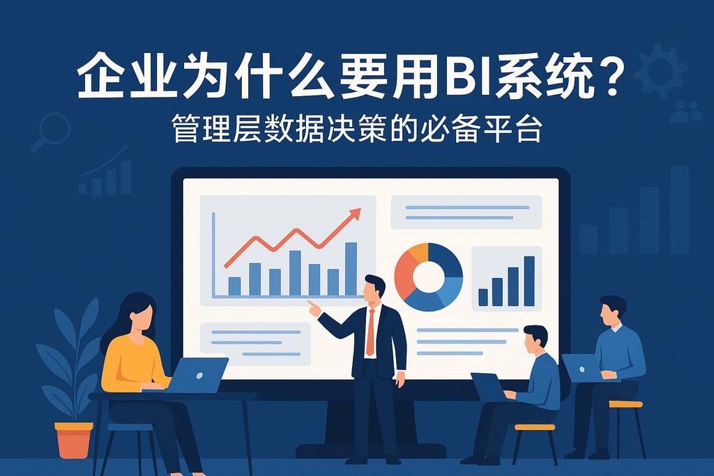 企业为什么要用BI系统？管理层数据决策的必备平台"